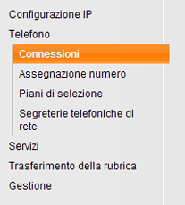 Struttura delle pagine del configuratore web Area di navigazione Area di lavoro Nota L albero dei menu del configuratore web, pag. 4.