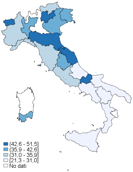 L atteggiamento degli operatori sanitari Solo una parte degli intervistati (24,3 %) riferisce che un operatore sanitario si è informato sui comportamenti in relazione al consumo di alcol.