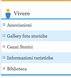 Sempre nella sezione VIVERE sarà inserita una Gallery,