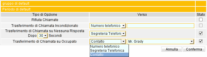 Figura 8 Regole di Gestione delle chiamate 3.