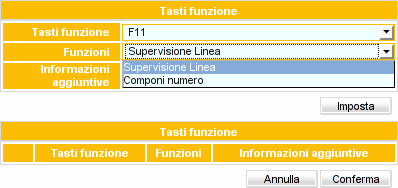Figura 23 Opzioni per ogni tasto Con l opzione Linea è possibile configurare sui tasti gli interni da monitorare.