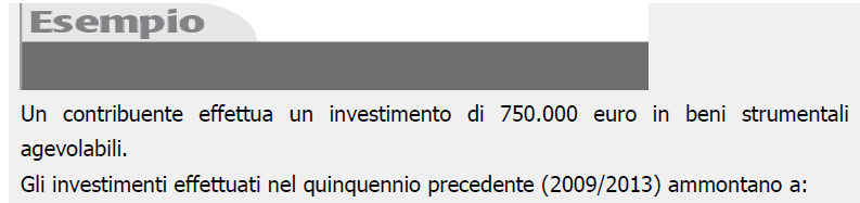 BASE DI CALCOLO L aliquota applicabile ai fini del calcolo del credito d imposta è pari al 15% in tutti i casi di applicazione dell agevolazione.