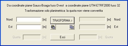 M - Stato delle trasformazioni Nella parte più in basso della finestra viene riportato, durante il calcolo, il progressivo numerico di file già trattati e il nome del file in corso di trasformazione.