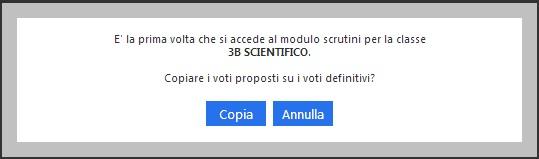 Scrutinio Questa pagina, costituisce il nucleo centrale della gestione; una volta inseriti, da parte di tutti i Docenti, i voti proposti per ogni materia il Dirigente o il Coordinatore (se abilitato)