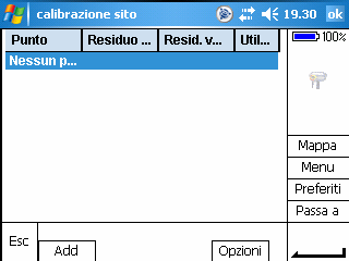 VISUALIZZAZIONE GRAFICA DEL RILIEVO E DELLE COORDINATE PIANE Per poter visualizzare sulla Mappa il rilievo corrente, è necessario definire un sistema di coordinate piane al quale riferire il sistema