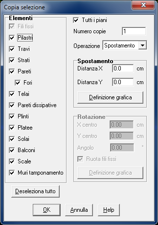 1.4.2.20 Copia Elementi Questa funzione consente di copiare nella posizione voluta tutto ciò che viene racchiuso nel box di selezione.