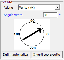 1.6.1.2 Comandi automatici relativi all azione del vento La definizione delle superfici sopravento e sottovento può essere effettuata anche mediante la funzione automatica.