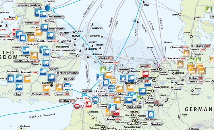 «Small-scale LNG»: un interesse in crescita a livello europeo Denmark 0 0 1 Norway 1 0 0 7 1 1 28 0 0 L attività di bunkeraggio si é molto sviluppata nei Paesi di area ECA (Scandinavia e Benelux)