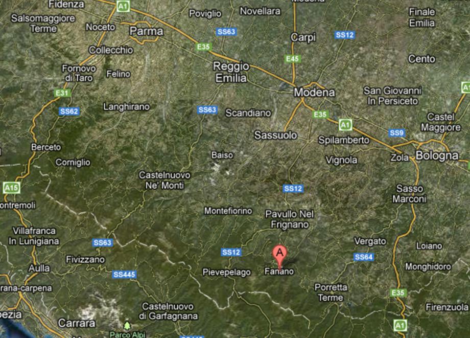 DOVE SIAMO L azienda è situata nell Appennino Modenese, all interno del Parco Regionale del Frignano (MO), dista 8 Km da Fanano, 1 ora e 15 minuti da Modena, 1 ora e 30 minuti da Bologna.