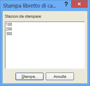 Capitolo 4 Libretto Celerimetrico: uscite Una volta selezionata la voce Libretto Celerimetrico dalla vista ad albero, selezionare il menu Uscite.