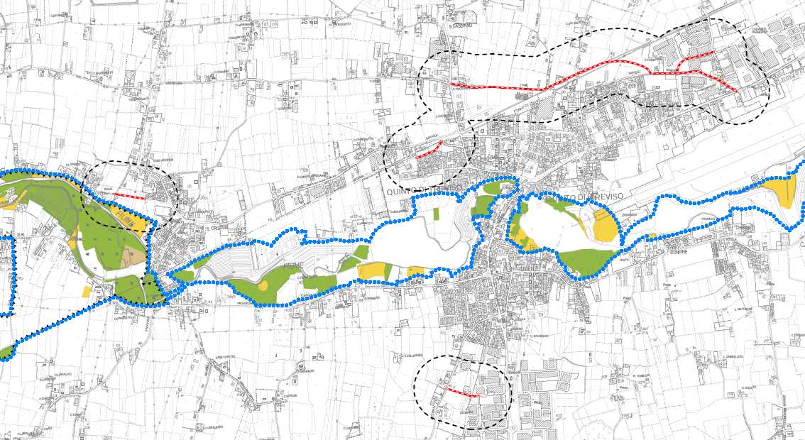 Art. 48 Infrastruture di maggiore rilevanza esistenti e di progetto Ambito di influenza relativo alla viabilità di progetto (art. 48 NT di PAT).