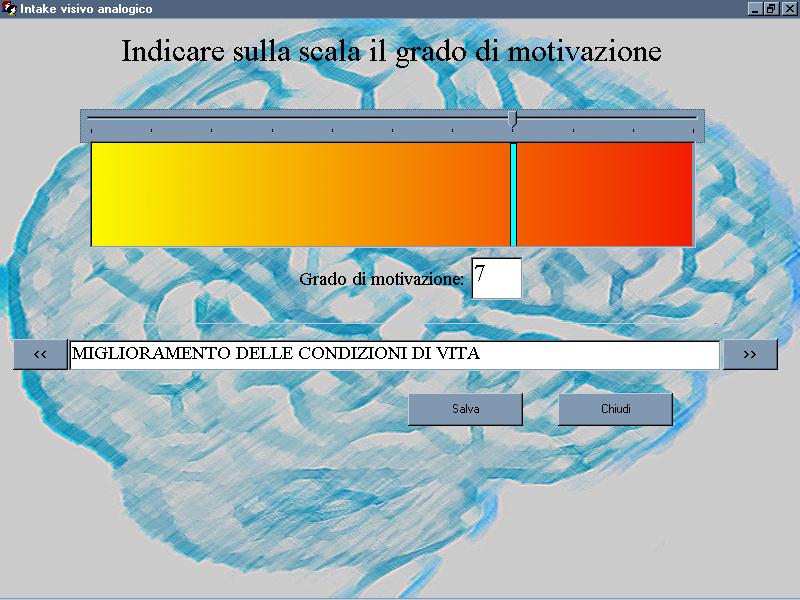 Figura 8: grado di motivazione Per passare da una motivazione ad un altra, utilizzare il tasto alla successiva, il tasto per tornare alla precedente.