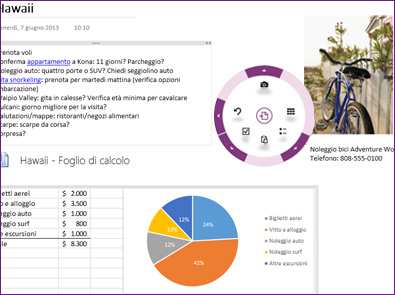 Incorporare i file: Inserisci immagini, documenti, video in modo che tutte le informazioni di cui hai bisogno siano a portata di clic.