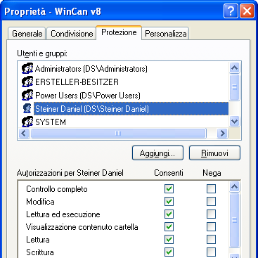 3 Installazione di WinCan8 Prima dell'installazione stacca dal PC un dongle WinCan8 locale già inserito. Durante l'installazione, un dongle di server può rimanere inserito.