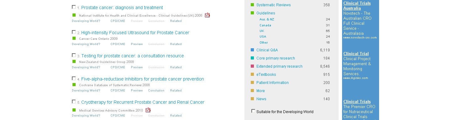 Linee Guida TRIP Database Metamotore utile per trovare rapidamente le migliori evidenze cliniche, utili per la pratica clinica. L accesso è FREE.