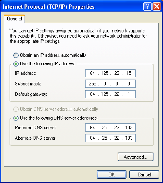 Configurazione manuale delle impostazioni di rete Configurazione manuale delle impostazioni di rete in Windows 2000, NT o XP 1.