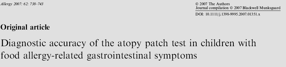 PERFORMANCE OF THE INDIVIDUAL TESTS USED IN CMA DIAGNOSIS Cut-off point Sensitivity % Specificity % PPV % NPV % LR +/- Specific IgE SPT 0.7 KU/L 3 mm 22.5 45.1 73.9 69.5 53.8 66.6 41.6 51.2 0.8/1.