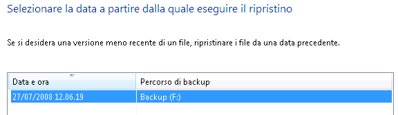 Eseguire un ripristino guidato dei dati utente ATTENZIONE: la seguente procedura è consigliata solo ad utenti esperti.