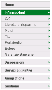 Home pagina principale La pagina principale é suddivisa in più parti. Nella parte alta a destra trovate i seguenti bottoni, che sono sempre presenti indipendentemente dove vi troviate.