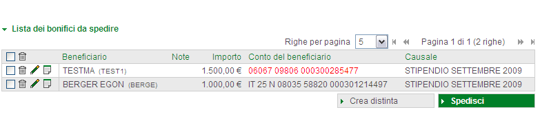 Cliccate il bottone Raiffeisen. per salvare i dati e per poterli inviare alla Vostra Cassa Un modo più veloce e comodo consiste nel cliccare il bottone Dipendenti.