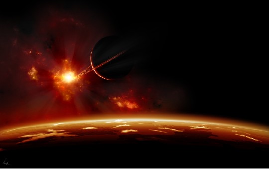 Pagina 92 A. Villa, Transiti extrasolari FIG. 19: Rappresentazione artistica del pianeta extrasolare TrES-2b, il pianeta più scuro finora scoperto.
