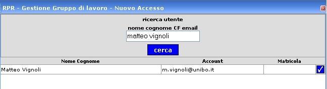 3.7. Gestione deleghe a collaboratori Premendo il pulsante, si accede alla pagina di gestione del gruppo di lavoro (Figura 15).