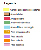 Le aree omogenee in cui sono state suddivise le aree del territorio sono rappresentate nell estratto cartografico.