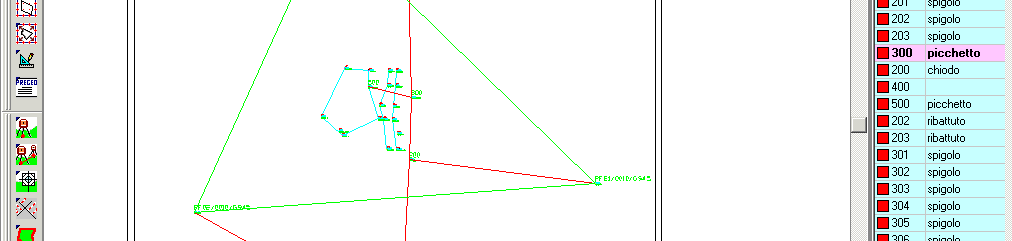 FIGURA 10.18 Uniamo ora il disegno ottenuto con la planimetria del libretto corrente, per vedere in modo preciso sull immagine la posizione delle sezioni.