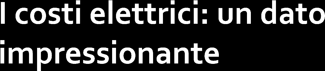 /MWh /MWh Negli ultimi anni i consumatori hanno subito incrementi di costo particolarmente pronunciati per le PMI.