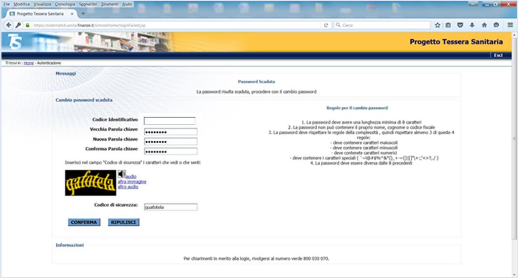 pag. 3 di 8 5) Si aprirà la pagina AUTENTICAZIONE dove inserire le Credenziali di primo accesso ricevute all Ordine; cliccare su CONFERMA 6) per motivi di