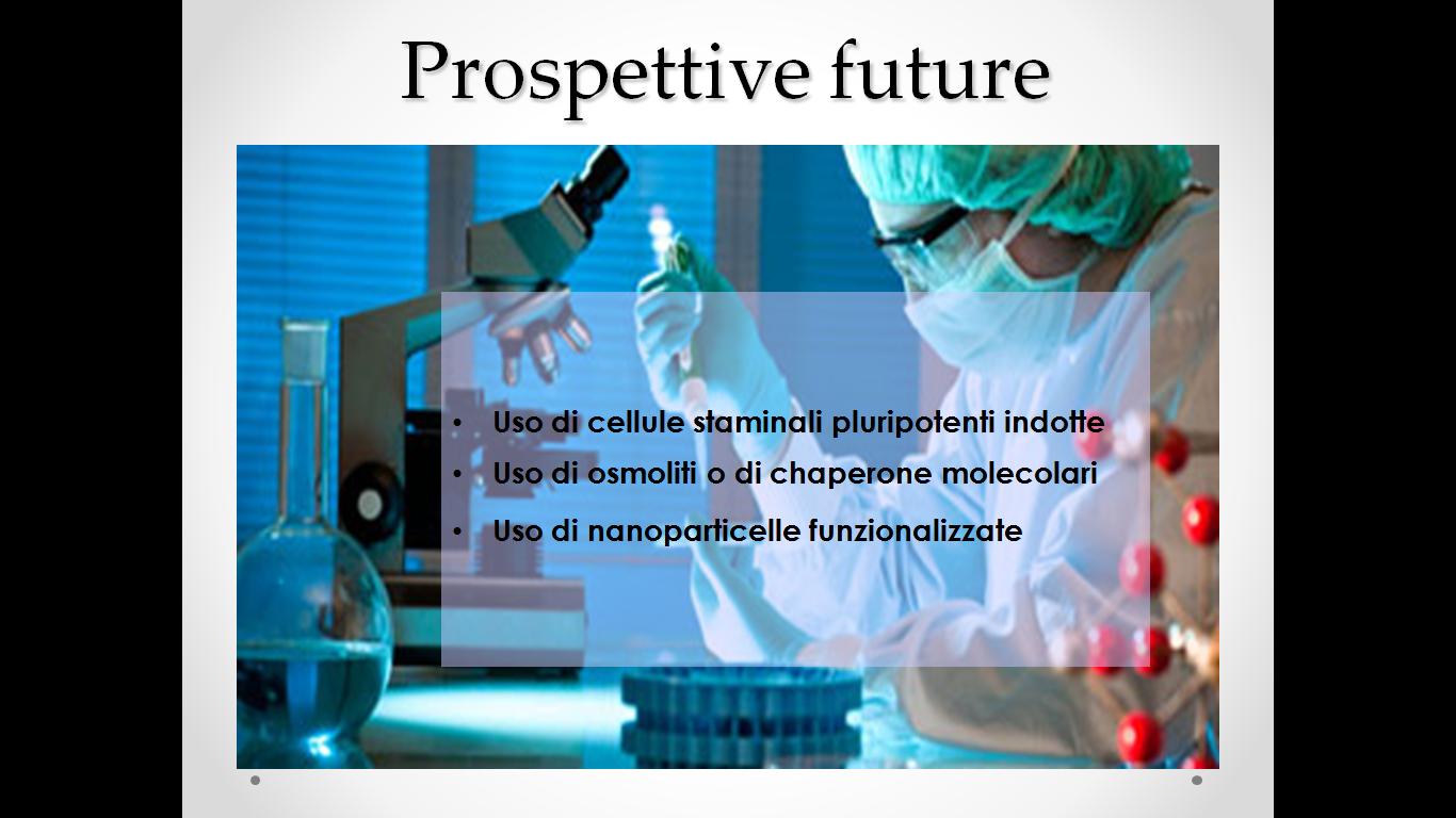 Prospettive future Uso di cellule staminali pluripotenti indotte Uso di