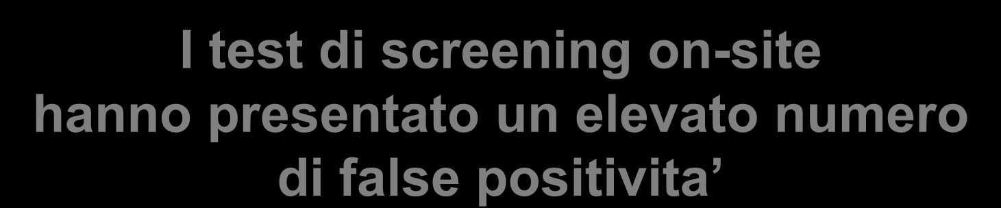 positività più consistente è per i cannabinoidi I test di