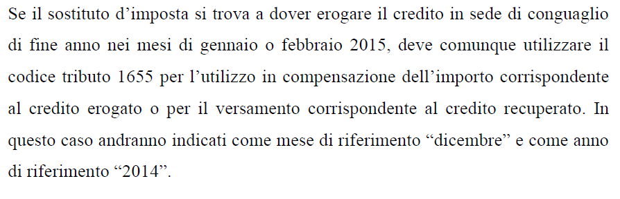 La circolare 22/E dell Agenzia delle Entrate H) Erogazioni effettuate in