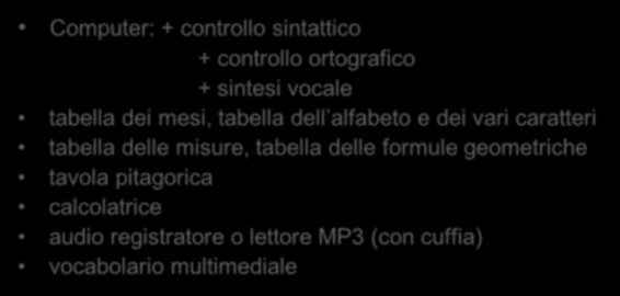 La risposta al Disturbo d Apprendimento non è la MOTIVAZIONE LA MOTIVAZIONE Può farci fare al meglio delle nostre possibilità quello che già sappiamo fare STRUMENTI COMPENSATIVI E MISURE DISPENSATIVE