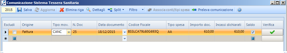 3) Comunicazione inviata e accettata: cancellazione di documenti inviati erroneamente - creare una nuova comunicazione cliccando sul tasto Nuovo e scegliere la modalità di recupero dei dati: da prima