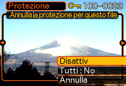 GESTIONE DEI FILE Protezione dei file Una volta protetto un file, non è possibile cancellarlo (pagina 62).