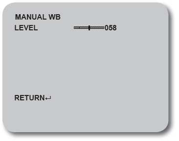 - B-GAIN: 000-255 - R-GAIN: 000-255 ANTI CR TEMPERATURA MANUALE