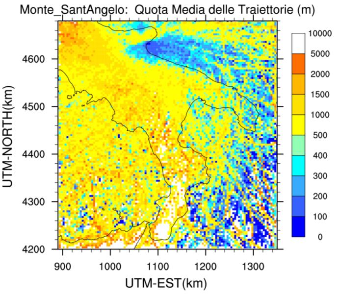 MAPPA 13 - PERCENTUALE DEI PASSAGGI (IN ALTO A SINISTRA), TEMPO MEDIO DI TRASPORTO (IN ALTO A