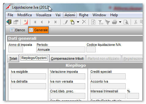 INTERESSI TRIMESTRALI Nella precedente versione era presente nella procedura guidata per la generazione della liquidazione iva, venendo applicato indistintamente all imposta da versare anche quando