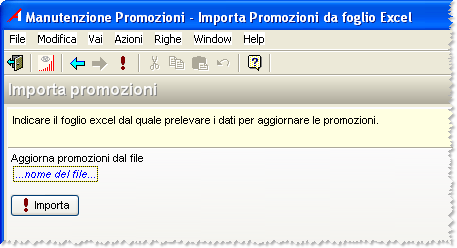 D) Filtri I filtri indicati nel riquadro D sono filtri specifici che si riferiscono soltanto alla tipologia di promozione selezionata.