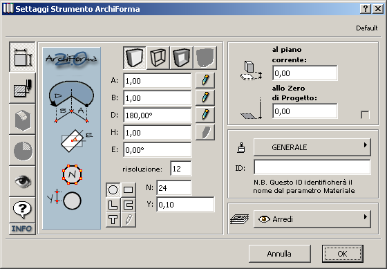 Manuale Utente Spirale Dopo lo strumento Rivoluzione, in ordine di apparizione sulla palette, troviamo lo strumento Spirale. Usando questo strumento potrete generare delle spirali o dei semplici tori.