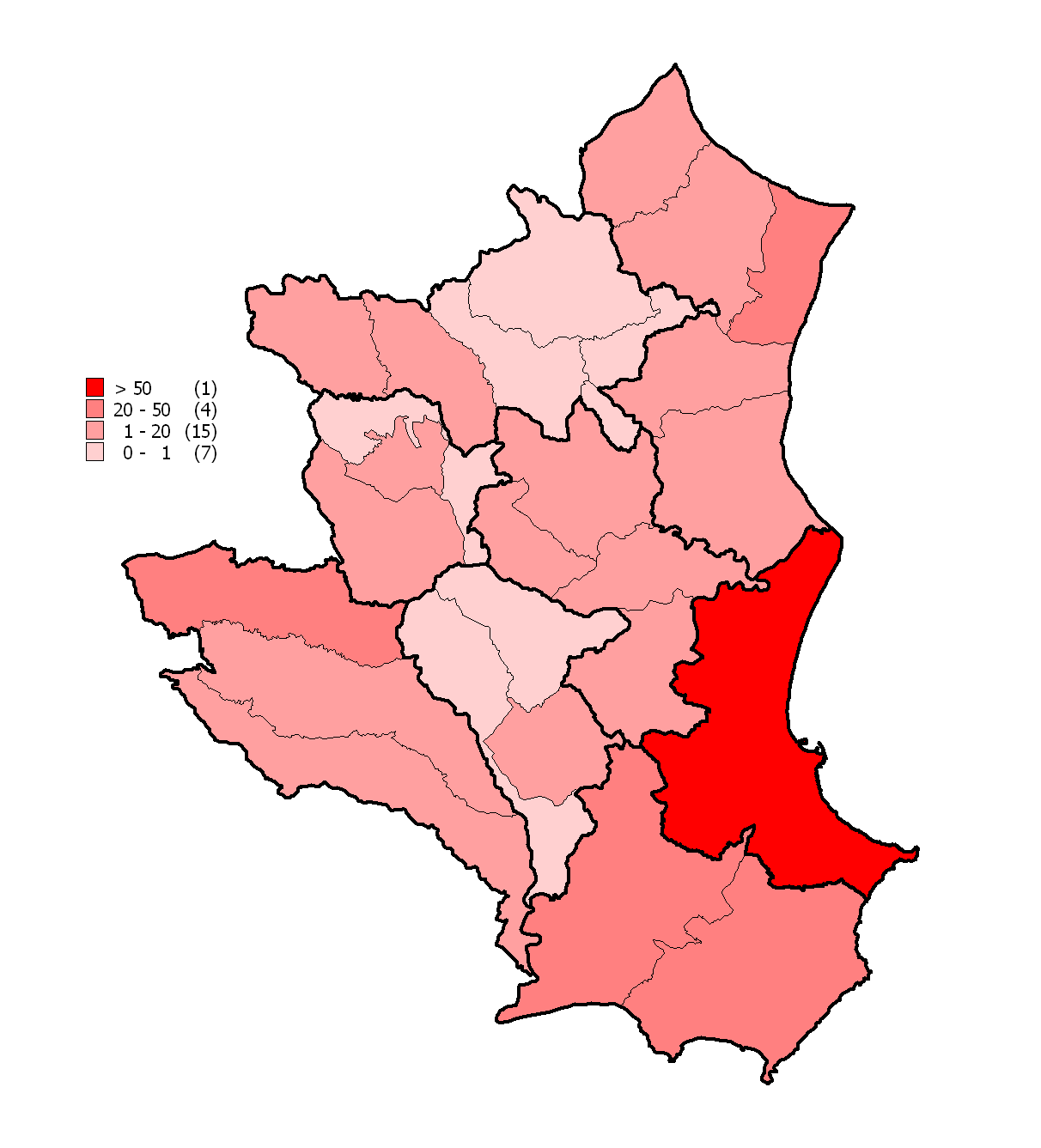 Figura 6: Mappa della