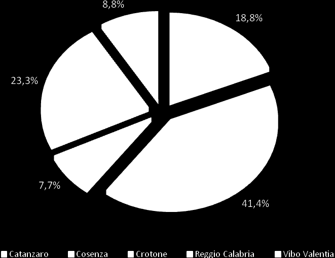 Il I semestre 2013 ribadisce,, i rapporti di forza locali all interno dei distinti mercati provinciali calabresi, caratterizzati negli anni 2000 da una marcata polarizzazione verso i propri centri