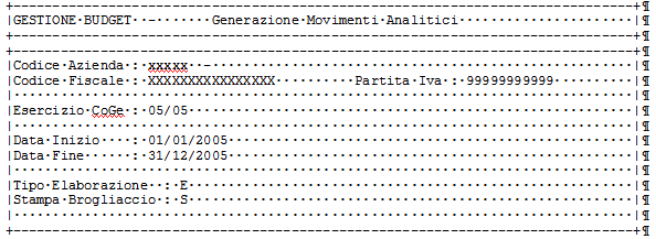 Nel caso in cui la gestione venga attivata in fase di registrazione del movimento contabile la maschera risulterà precompilata con i dati del movimento stesso.