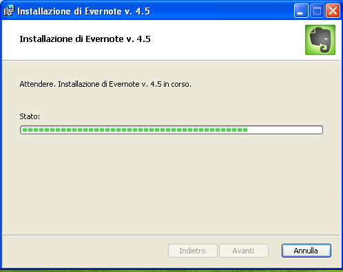 4. Attendere il termine