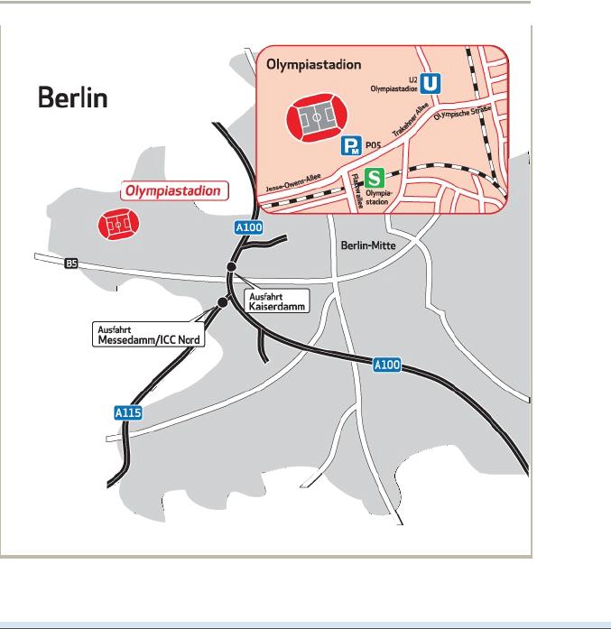 Arrivo in Macchina Direzioni di Guida Da West a / North: A100 verso Charlottenburg Kaiserdamm corsia di destra / guidare a destra / proseguire dritto su Knobelsdorffstraße, Platanenallee, Berlin