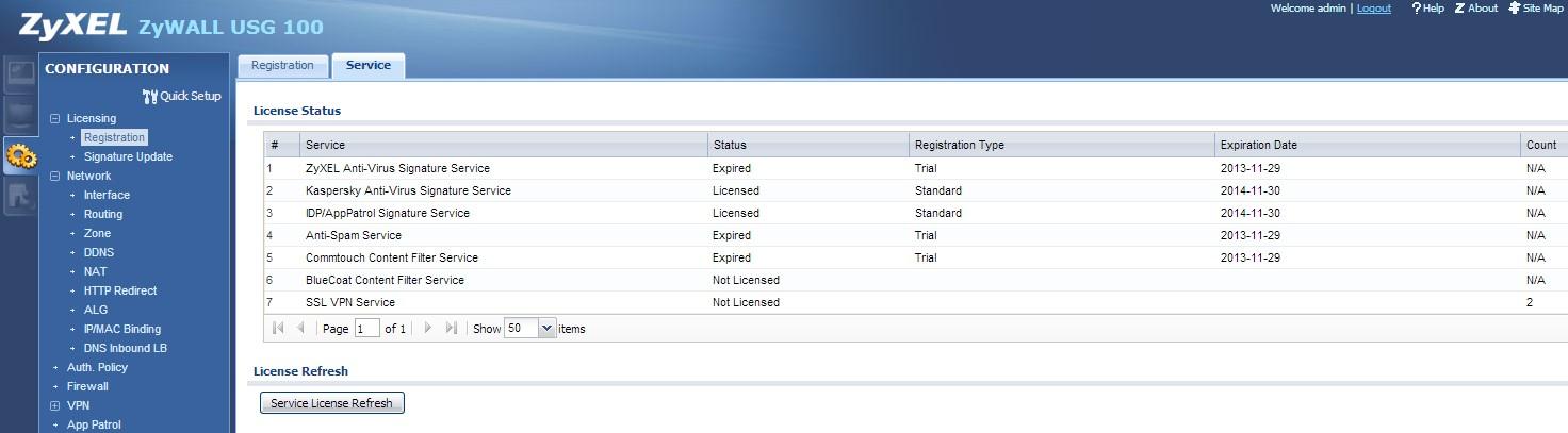 STATO SERVIZIO SU DISPOSITIVO Dall interfaccia web del dispositivo facciamo un