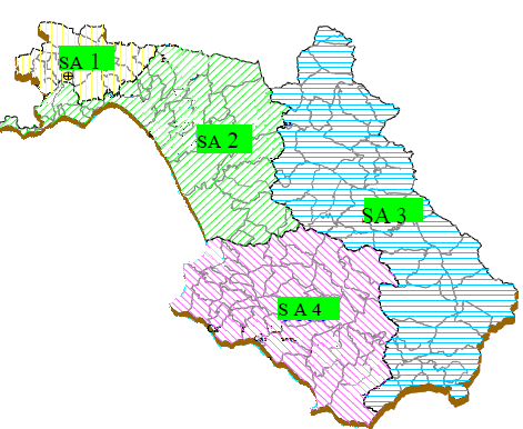 Caso studio: il comune di Oliveto Citra Le aree caratterizzate da bassi valori di consistenza demografica sono le zone della porzione meridionale della provincia, in cui sono presenti i comuni con il