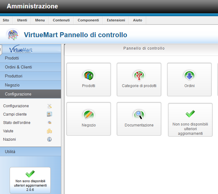 Alla fine dell installazione vi troverete questa schermata: 3) Verifica installazione componente Se