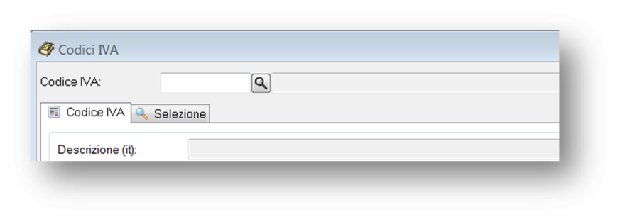 U T I L I Z Z O I N R A D I X I N S E R I M E N T O C O D I C E I V A Per la nuova aliquota IVA del 22% è necessario creare nuovi codici IVA.